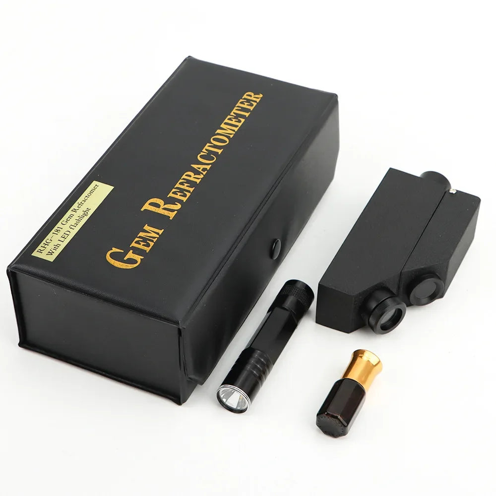 High-precision Jewelry Identification Diamond Detector Built-in Light Source Diamond Detector Gem Refractometer Tool
