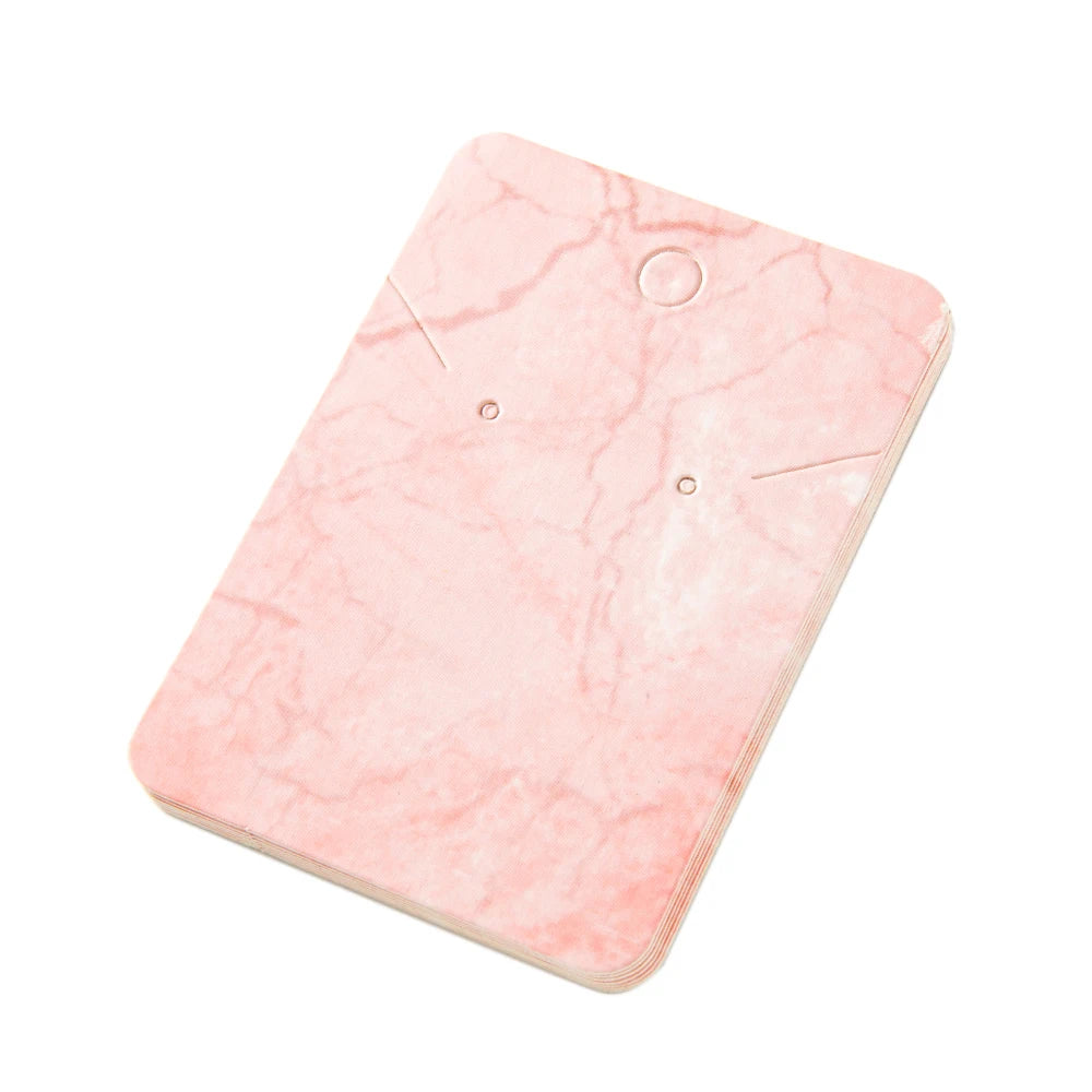 50pcs 5x7cm Marbling Earrings Display Cardboard Self Sealing Pouch For Jewelry Packaging Card Storage Organizer Small Businesses