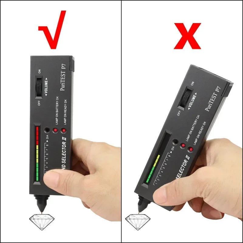 Brand Professional High Accuracy Diamond Tester 2 / 3 Gemstone Gem Selector Jewelry Watcher Tool Led Diamond Indicator Test Pen