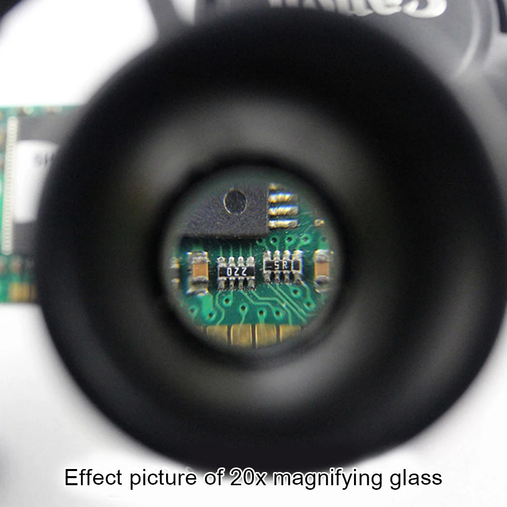 Hand Wearing Magnifier Glasses Magnifying 10X 15X 20X 25X 2LED Professional Magnifier Glasses for Reading Jewelers Repair