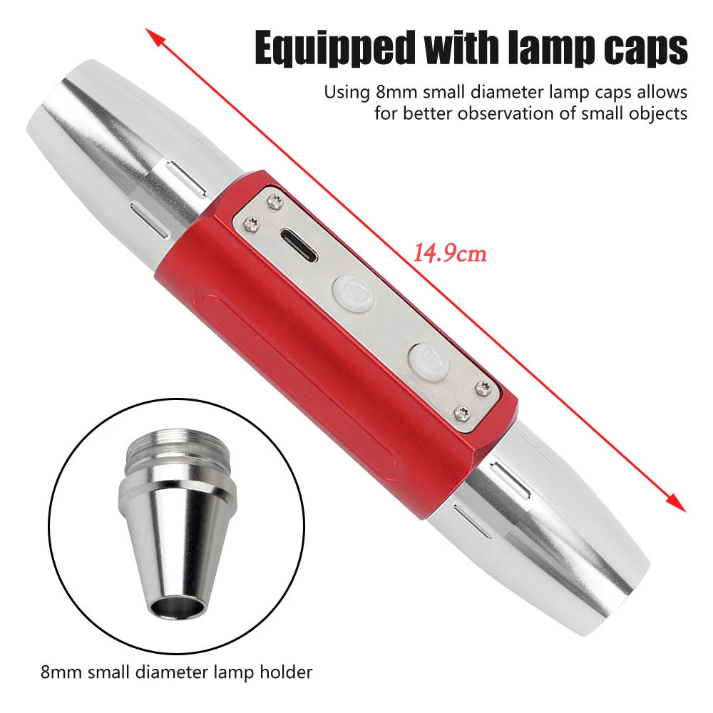 2025 new Jade Identification Torch White/Yellow/Red/Blue/365nm/395nm UV Flashlight Ultraviolet Gems Jewelry Amber Detector