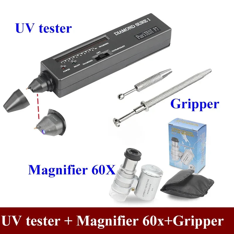 Brand Professional High Accuracy Diamond Tester 2 / 3 Gemstone Gem Selector Jewelry Watcher Tool Led Diamond Indicator Test Pen