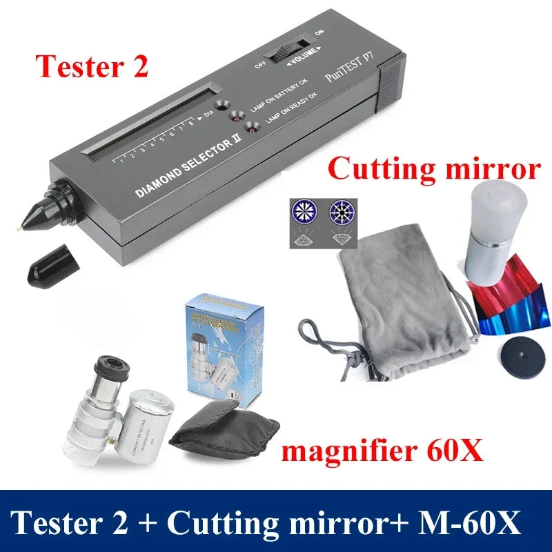 Brand Professional High Accuracy Diamond Tester 2 / 3 Gemstone Gem Selector Jewelry Watcher Tool Led Diamond Indicator Test Pen