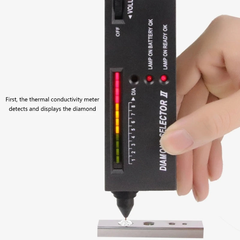 Diamond Tester Pen Moissanite Tester Practical Jewelry Diamond Selector Portable Testing Tool M4YD