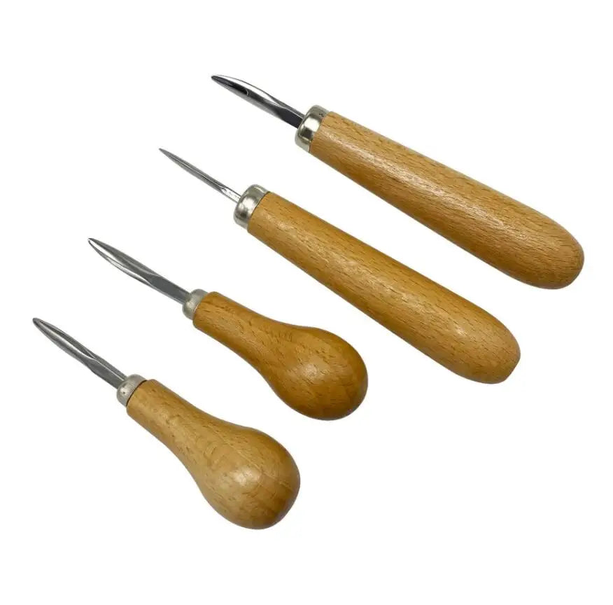 Jewelry Gemstone Setting Tool Hand Tool Pusher for Diamond Bezel Set with Wooden Handle