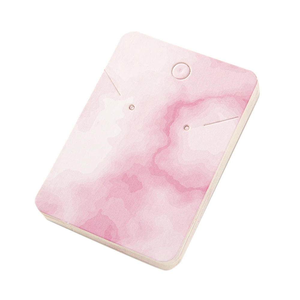 50pcs 5x7cm Marbling Earrings Display Cardboard Self Sealing Pouch For Jewelry Packaging Card Storage Organizer Small Businesses