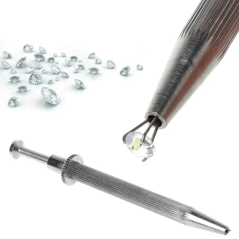1/4pcs 3/4 Claws Jewelry Gem Beads Holder Pick-up Tool Diamonds Gemstones Stone Prong Holder Tweezers Catcher Grabbers