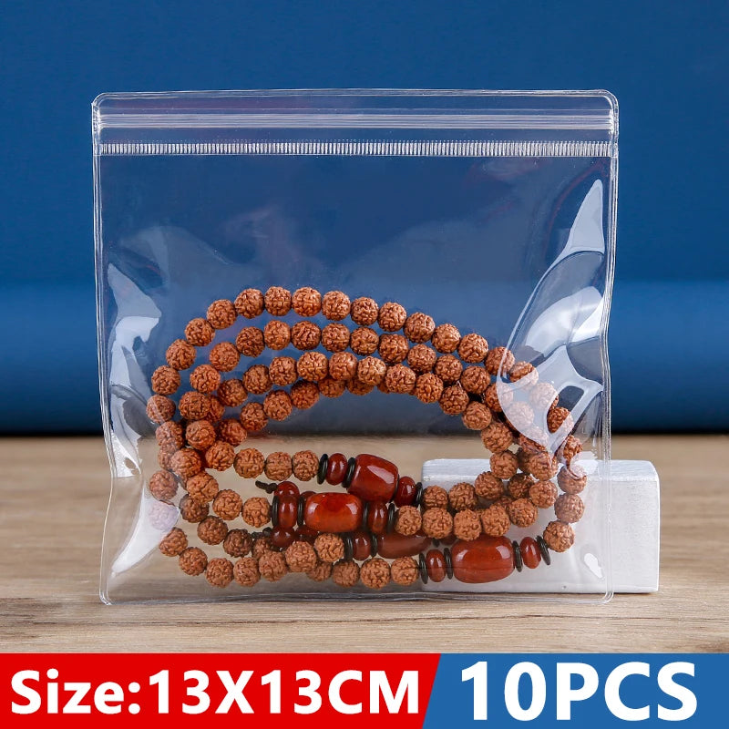 Anti-oxidation Jewelry Storage Bag Desktop Drawer Organizer Transparent Necklace Bracelet Ring Holder Pouch Earring Display Case