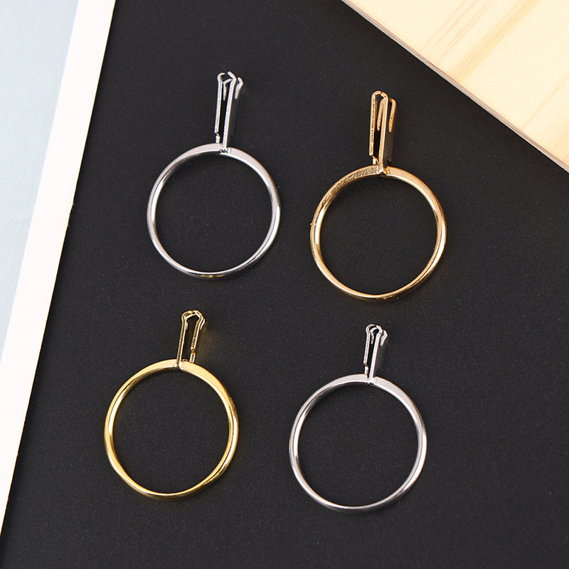 Spring Type Ring Stone Gemstone Diamond Holder Display Ring Diamond Four-Claw Gemstone Claw Meson Holder Jewelry Tool Equipments