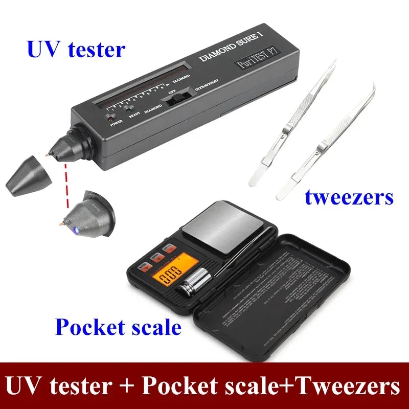 Brand Professional High Accuracy Diamond Tester 2 / 3 Gemstone Gem Selector Jewelry Watcher Tool Led Diamond Indicator Test Pen