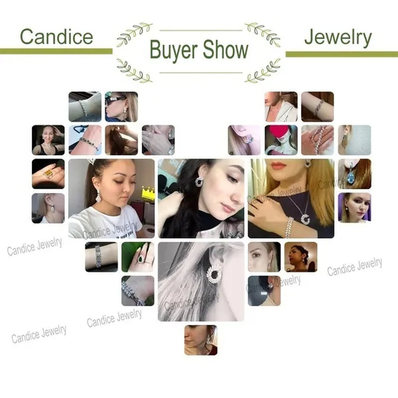 CANDICE Statement Citrine Butterfly Design Pendant Earrings Choker Necklace Micro CZ Temperament Luxury Jewelry Set Dress Accessories