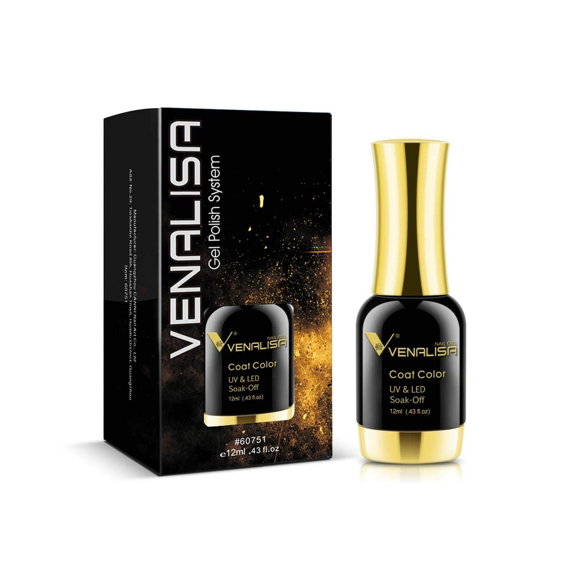 VENALISA Royal Blue Gel Nail Polish, 12Ml Dark Blue Gel Polish Navy Color Soak off UV LED Nail Gel Polish Nail Art Starter Manicure Salon DIY at Home, 0.43 OZ