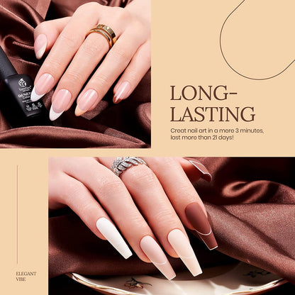 Beetles Brown Gel Nail Polish Set Nude Gel Polish Nail Set 6 Colors Sandstorm Collection Peach Brown Natural Manicure Kit Soak off Uv Led Lamp Needed for Women Gift Diy Home