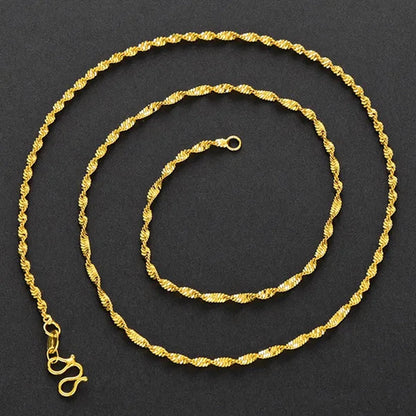 7PCS Mix 18K Gold 925 Sterling Silver Men's Link Necklace Women's Chain Jewelry Link Necklace Set Chains+Lobster Clasps 925 Tag 1/3/5/7PCS