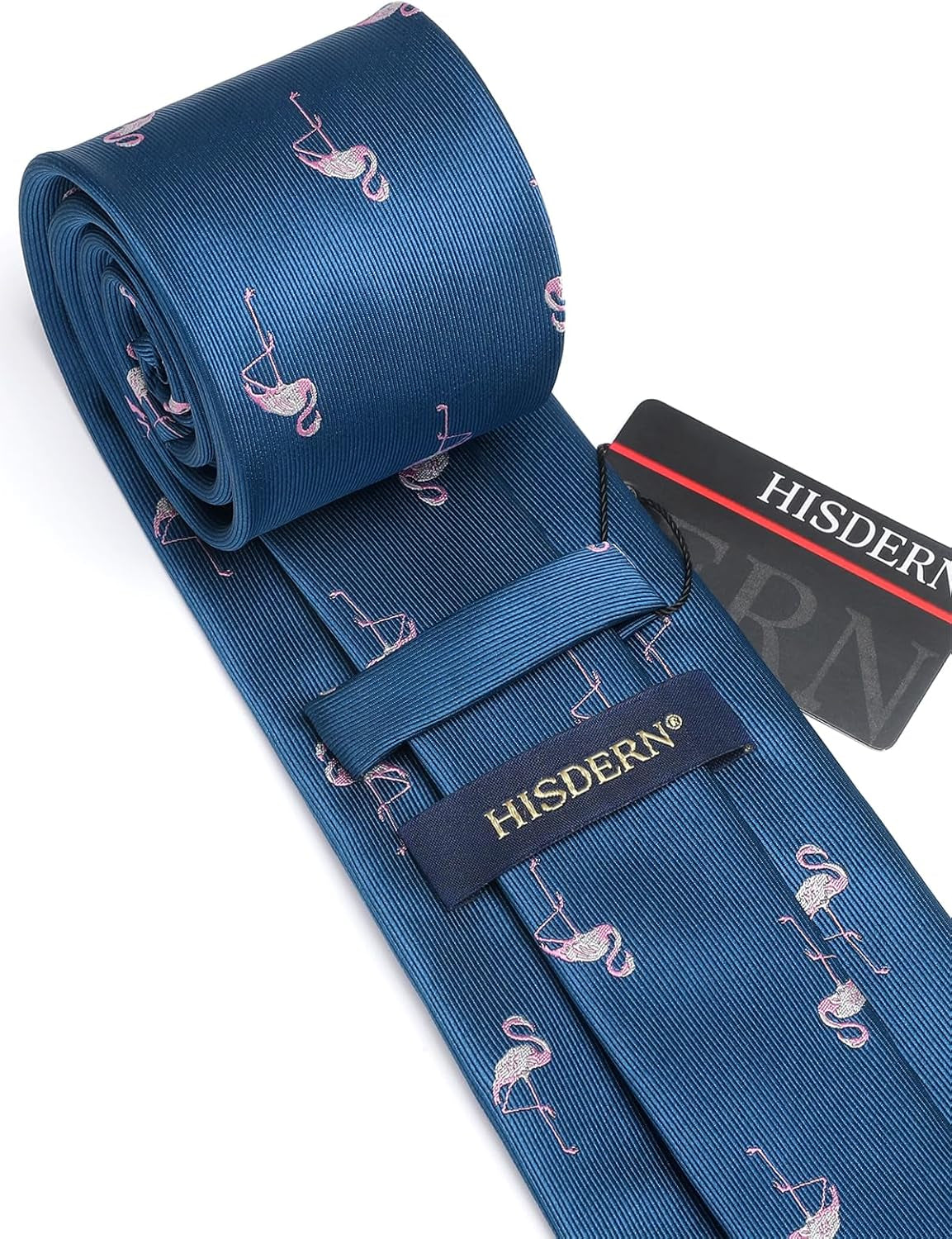 Ties for Men Classic Animal Tie and Pocket Square Set Jacquard Woven Silk Neckties Handkerchief Wedding Party