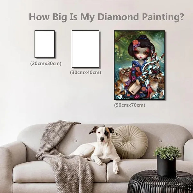 Diamond Painting Kits for Adults, DIY Full Round Drill Diamond Art  Diamond Painting By Numbers Kits Arts and Crafts for Home Wall Decor