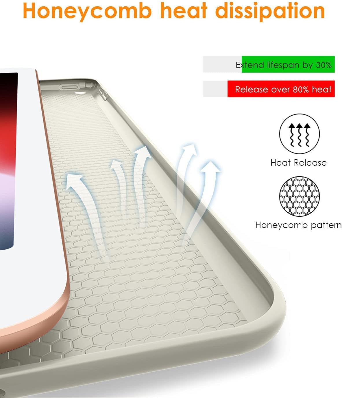 for Ipad 9Th/ 8Th/ 7Th Generation 10.2 Case, Lightweight Soft TPU Back for Ipad 10.2 Inch (2021/2020/2019) [Auto Wake/Sleep + Trifold Stand] - Silver