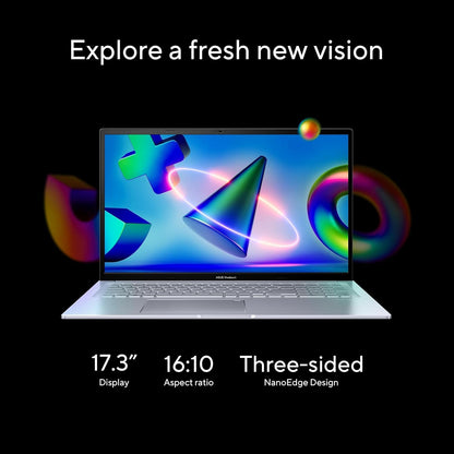 : 2023 Vivobook 17X Laptop, 17.3” FHD Display, Intel Core I9-13900H CPU, 16GB RAM, 1TB SSD, Windows 11 Home, Transparent Silver, K3704VA-DH96-S