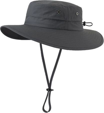 UPF50+ Mens Sun Hat Wide Brim Fishing Hat Sun Protection Hat for Mens Womens Bucket Hat for Beach Gardening Golf