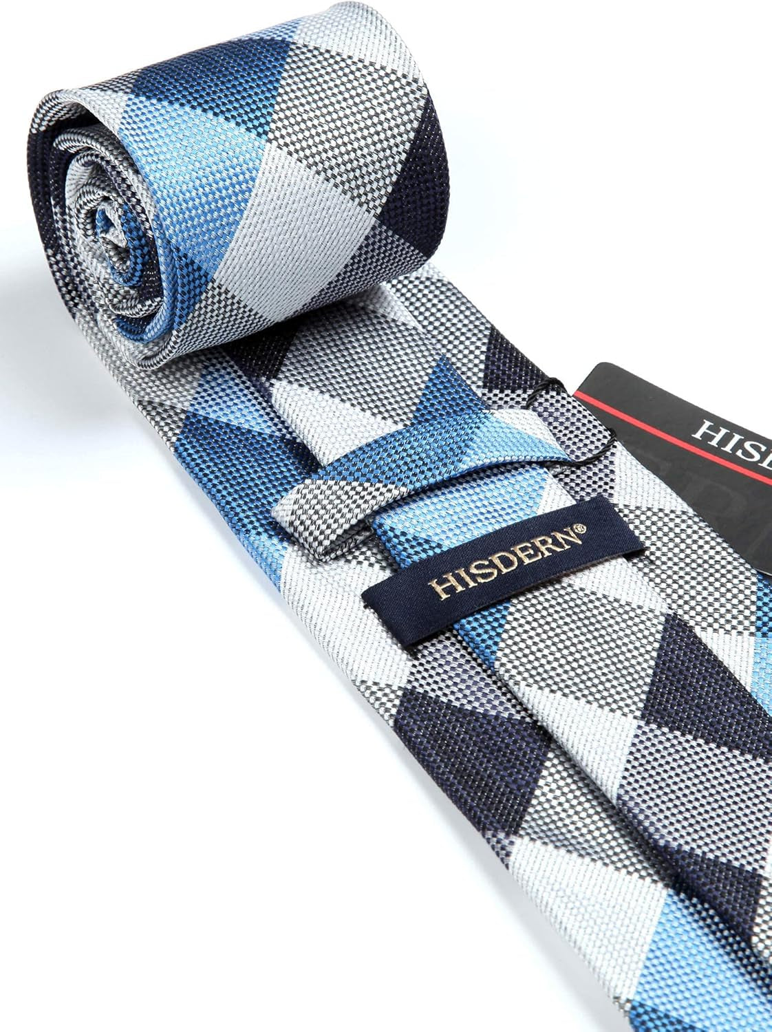 Ties for Men Formal Business Plaid Checked Mens Ties and Pocket Square Set Classic Wedding Necktie Handkerchief