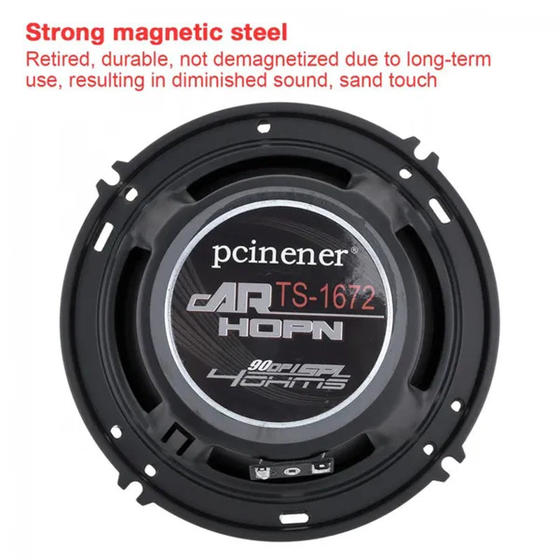 2Pcs 6 Inch 500W / 5 Inch 350W / 4 Inch 250W Dual-Cone Car Coaxial Loudspeaker Auto Audio Music Stereo Hifi Speakers