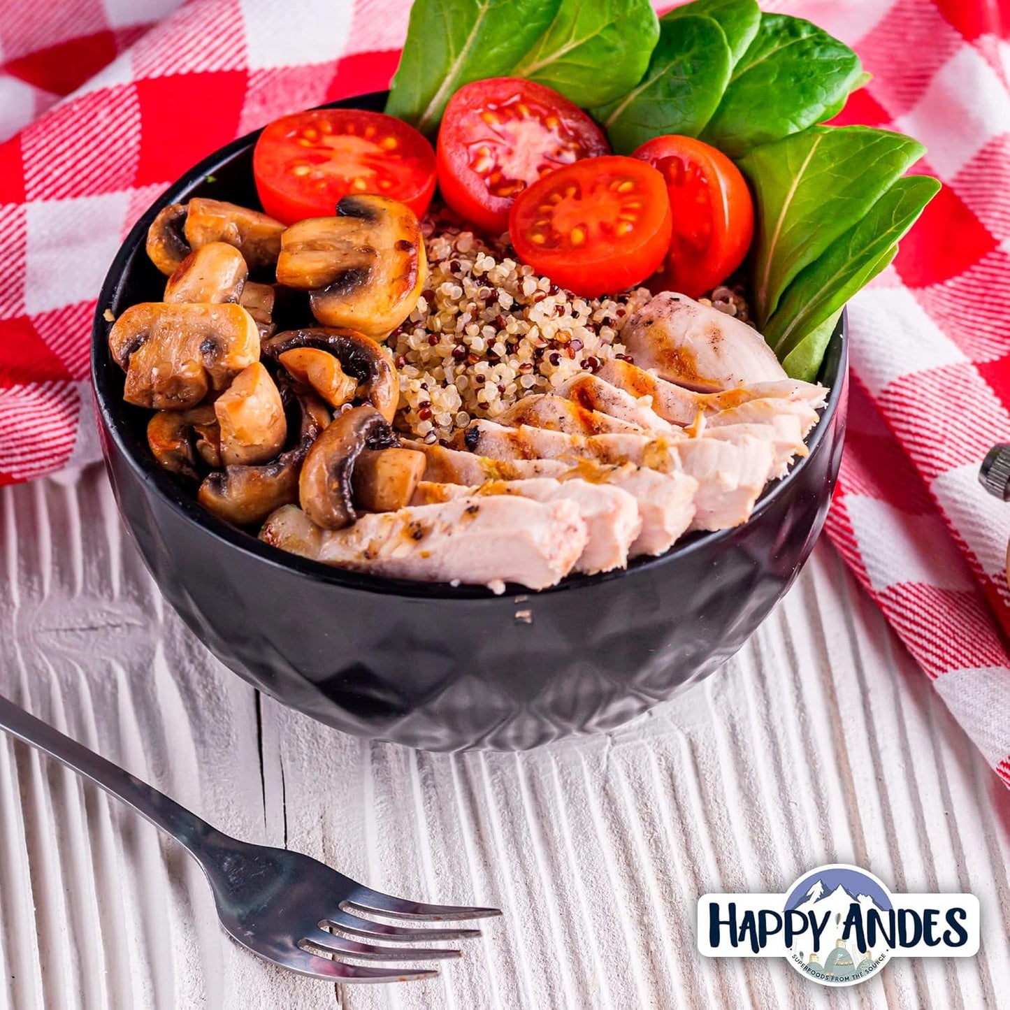 Tri-Color Quinoa Non GMO & Gluten, Whole Grain Rice Substitute, Ready to Cook Food for Oats & Seeds Recipes, Healthy Meal with Vitamins and Protein, 48 Oz