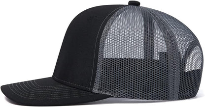 Trucker Hat - Mesh Snap Back - Unisex Adjustable Baseball Cap - Outdoor Hats for Men Women