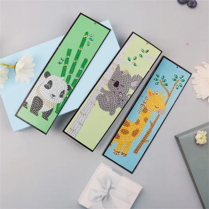 100 Styles DIY Butterfly Flower Diamond Painting Tassel Leather Bookmark 5D Fashion Cross Stitch Craft Christmas Gift @#A11