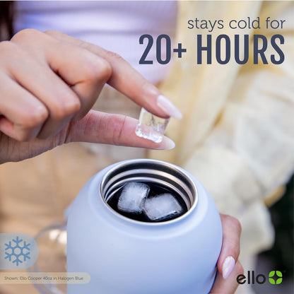 Cooper 32Oz Stainless Steel Water Bottle with Straw and Carry Handle, Double Walled and Vacuum Insulated Metal, Leak Proof Locking Lid with Soft Silicone Spout, Reusable, BPA Free, Yucca