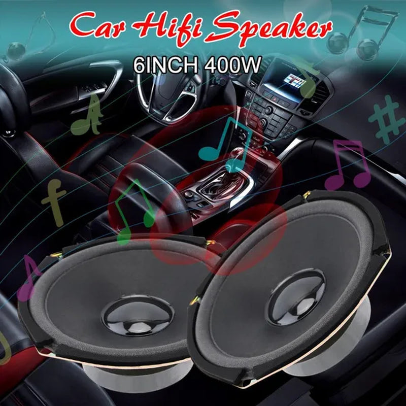 6 Inch 400W Car Coaxial Speaker Vehicle Door Auto Audio Music Stereo Full Range Frequency Hifi Speakers