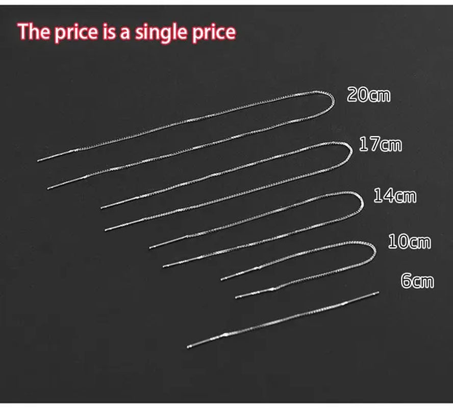 Minimalist Women's Earline Earrings silver-plated Long Chain Earrings, Women's Exquisite Silver Bar Earrings Valentine's Day Gift Engagement Wedding Earrings Gift Jewelry