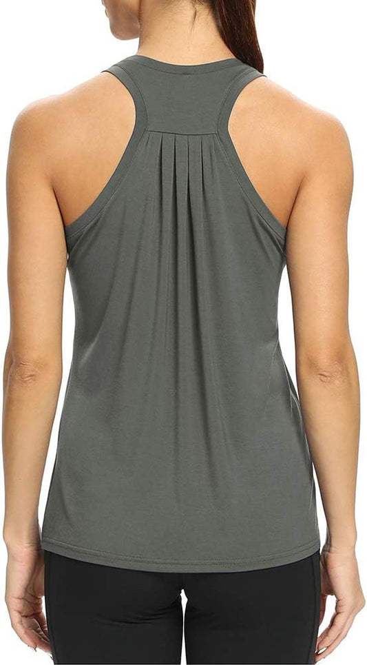 Workout Tank Tops for Women Loose Fit Racerback Yoga Running Dance Shirts