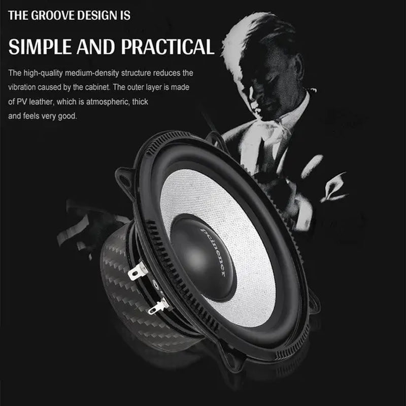 5 Inch 150W Car Component Speaker System 13Cm Vehicle Door Auto Audio Stereo Speakers Set Hifi with Tweeter Crossover