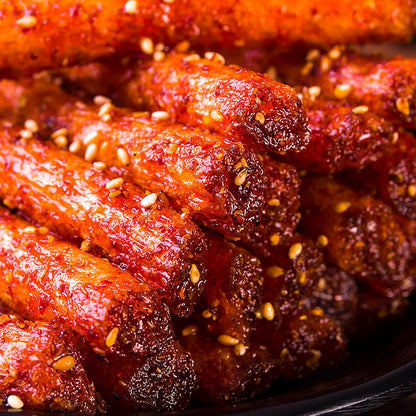 Latiao Spicy Strips 5 Packs Latiao Spicy Gluten Classic Chinese Special Snack Food, Vegan, 辣条, 大面筋, 68G/2.39 Ounces per Pack (Pack of 5)