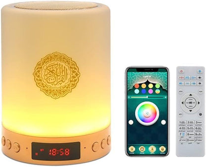 Quran Speaker with Remote Control,Portable LED Bluetooth Touch Cube MP3 Music Player Night Light Rechargeable Speaker