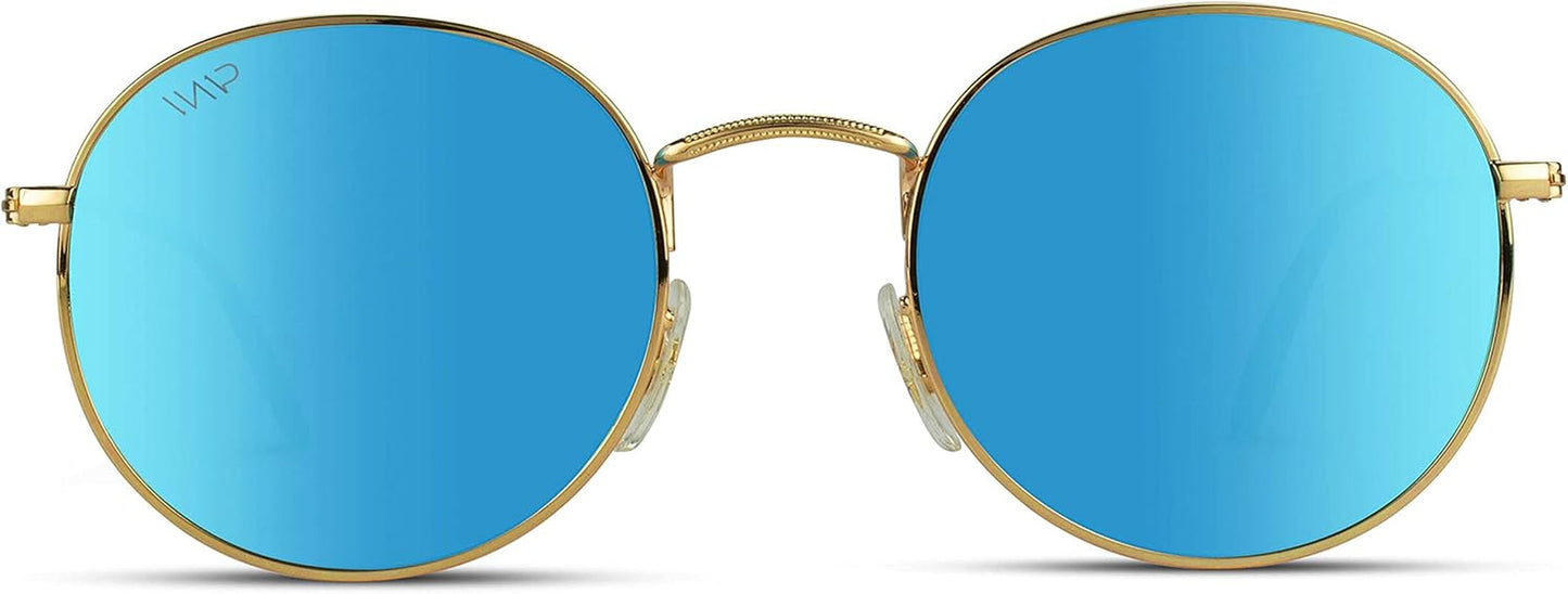 '- Reflective Lens round Trendy Sunglasses