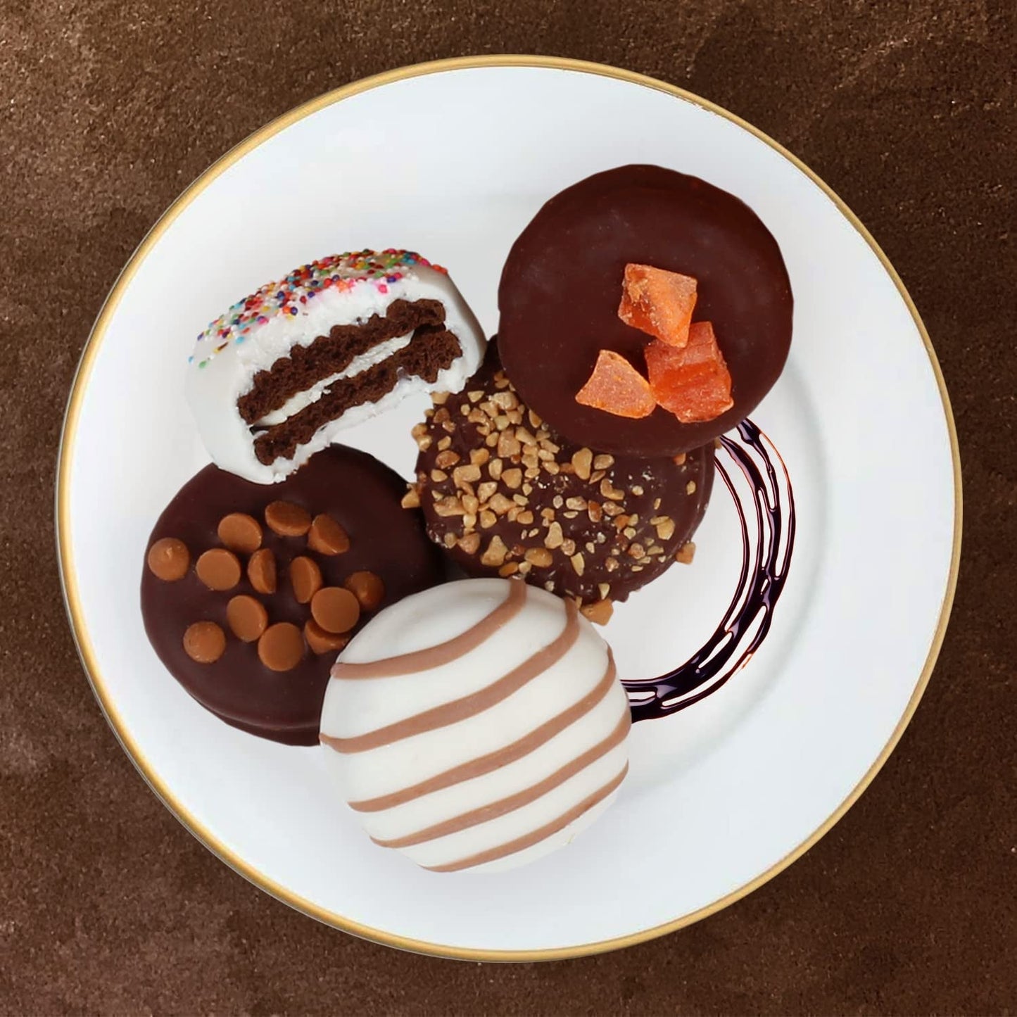 Chocolate Cookies Gift Basket - Chocolate Gift - Gourmet Dark Chocolate Gift Box - Food Gifts for Women/Men - Vegan Chocolate Gift Box - Sympathy, Birthday, Thank You, Appreciation, Holiday, Kosher