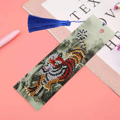 20 Types New Diy Leather Book Marks Special Shaped Diamond Painting Tassel Bookmarks Crafts 5D Exquisite Diamond Bookmark Learning Gifts