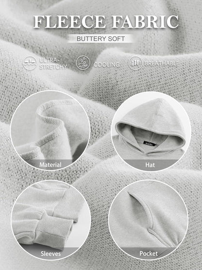 Womens Oversized Hoodies Fleece Sweatshirts Sweaters Spring Outfits 2025 Pullover Fall Winter Clothes