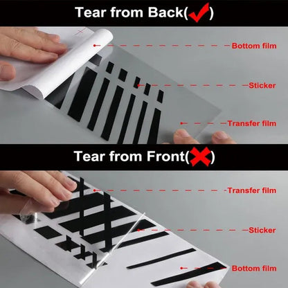 Car Sticker for Mercedes Benz Auto Racing Stripe Side Body DIY Decal Car Tuning Accessories