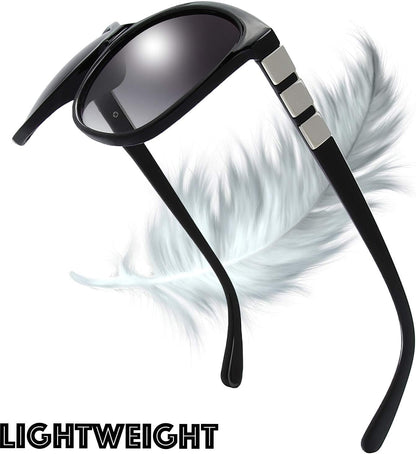 Women'S Oversized Square Jackie O Cat Eye Hybrid Butterfly Fashion Sunglasses - Exquisite Packaging