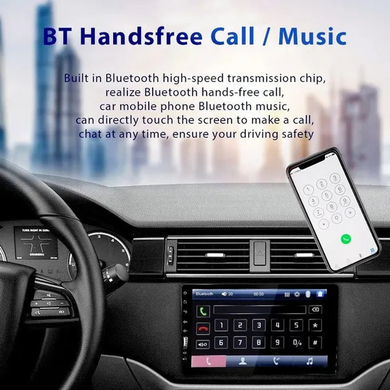 UNITOPSCI Single 1Din 9Inch Car MP5 Player Car Stereo Radio 2.5D HD 1080P Touch Screen Bluetooth Autoradio Support Mirror Link FM AUX Function with External Microphone