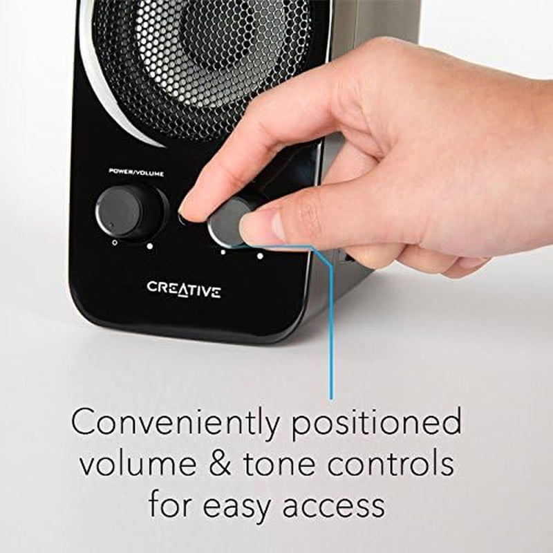 Inspire T10 2.0 Multimedia Speaker System with Basxport Technology