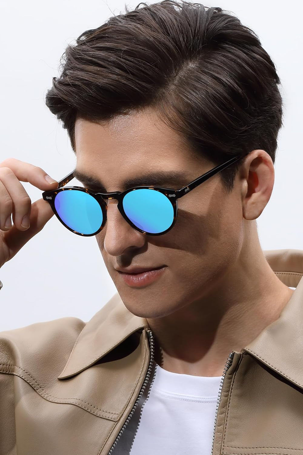 Vintage Polarized Sunglasses for Men UV400 Protection Retro Fashion Eyewear Hand-Crafted Acetate Frame CA5288L