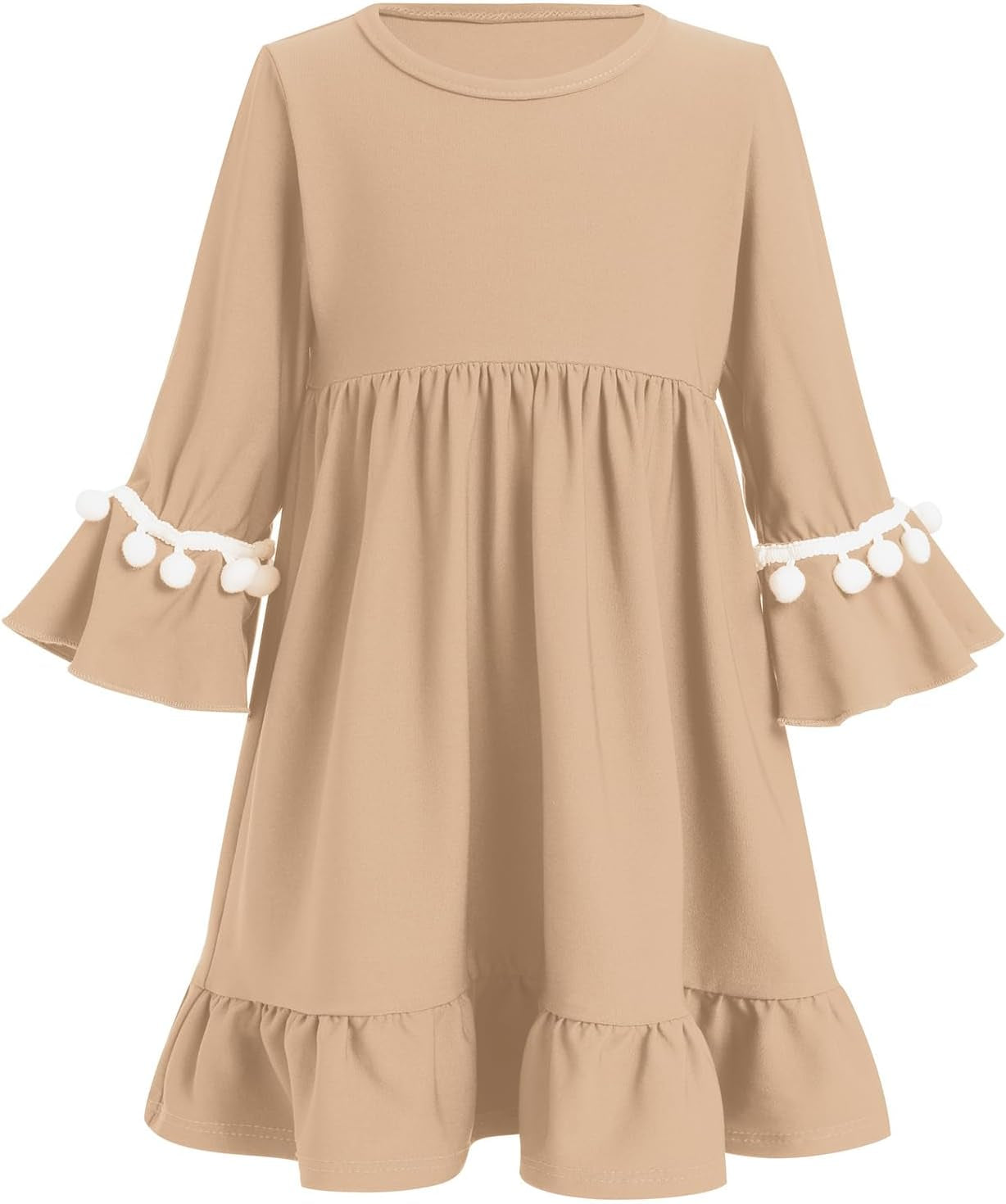 Newborn Infant Baby Girls Prayer Dress Muslim Clothes for Toddler Kids Long Sleeve Abaya with Hijab Two Piece Set