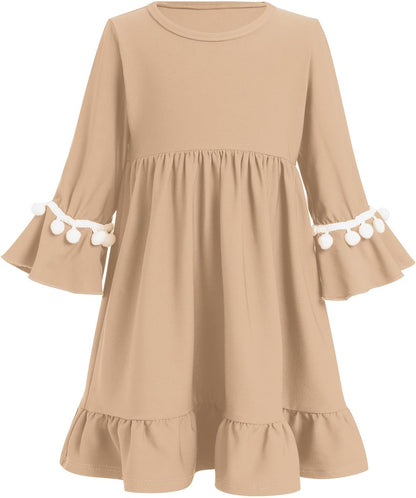 Newborn Infant Baby Girls Prayer Dress Muslim Clothes for Toddler Kids Long Sleeve Abaya with Hijab Two Piece Set