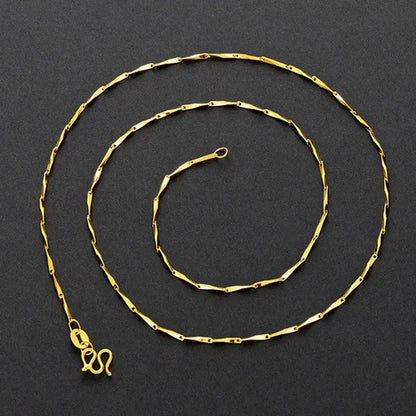 7PCS Mix 18K Gold 925 Sterling Silver Men's Link Necklace Women's Chain Jewelry Link Necklace Set Chains+Lobster Clasps 925 Tag 1/3/5/7PCS