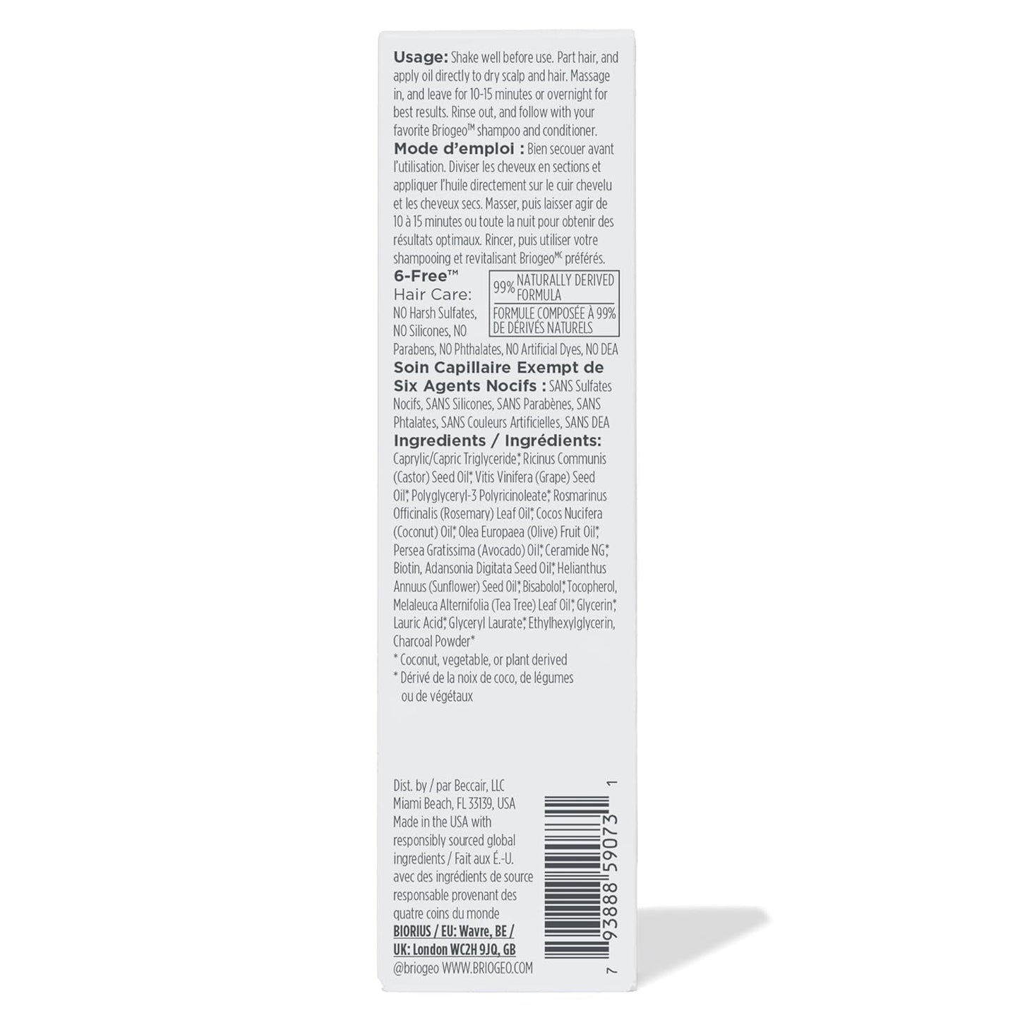 Scalp Revival Rosemary Pre-Wash Oil, Hair and Scalp, Dry Scalp Treatment for Stronger and Longer Hair, Soothe Dry Scalp, Lipids and Vitamins, Deep Moisture, Vegan, Cruelty-Free, 3.4 Fl Oz