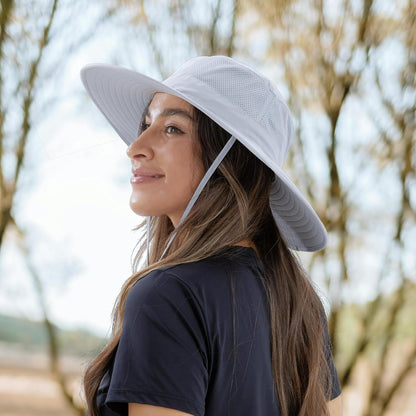 UPF50+ Mens Sun Hat Wide Brim Fishing Hat Foldable Large Brim UV Protection Sun Hat for Men Women Beach Gardening