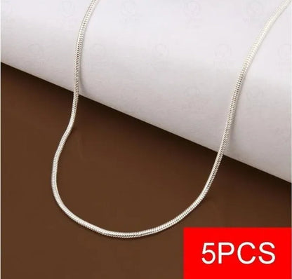 Women's Fashion Snake Bone Necklace Pendant Accessories Collarbone Chain Necklace Jewelry 16-inch-30 Inches